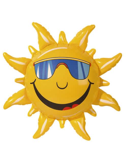 Nosi me žuto sunce s temom ljeta za ukras za zabavu s naočale za sunce