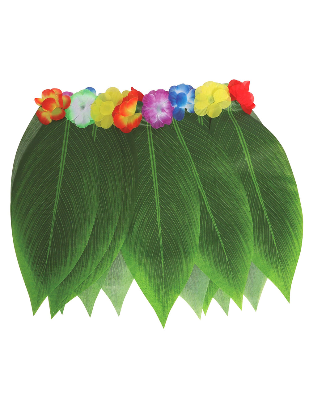 Vue de face de la jupe hawaïenne feuilles de bananier