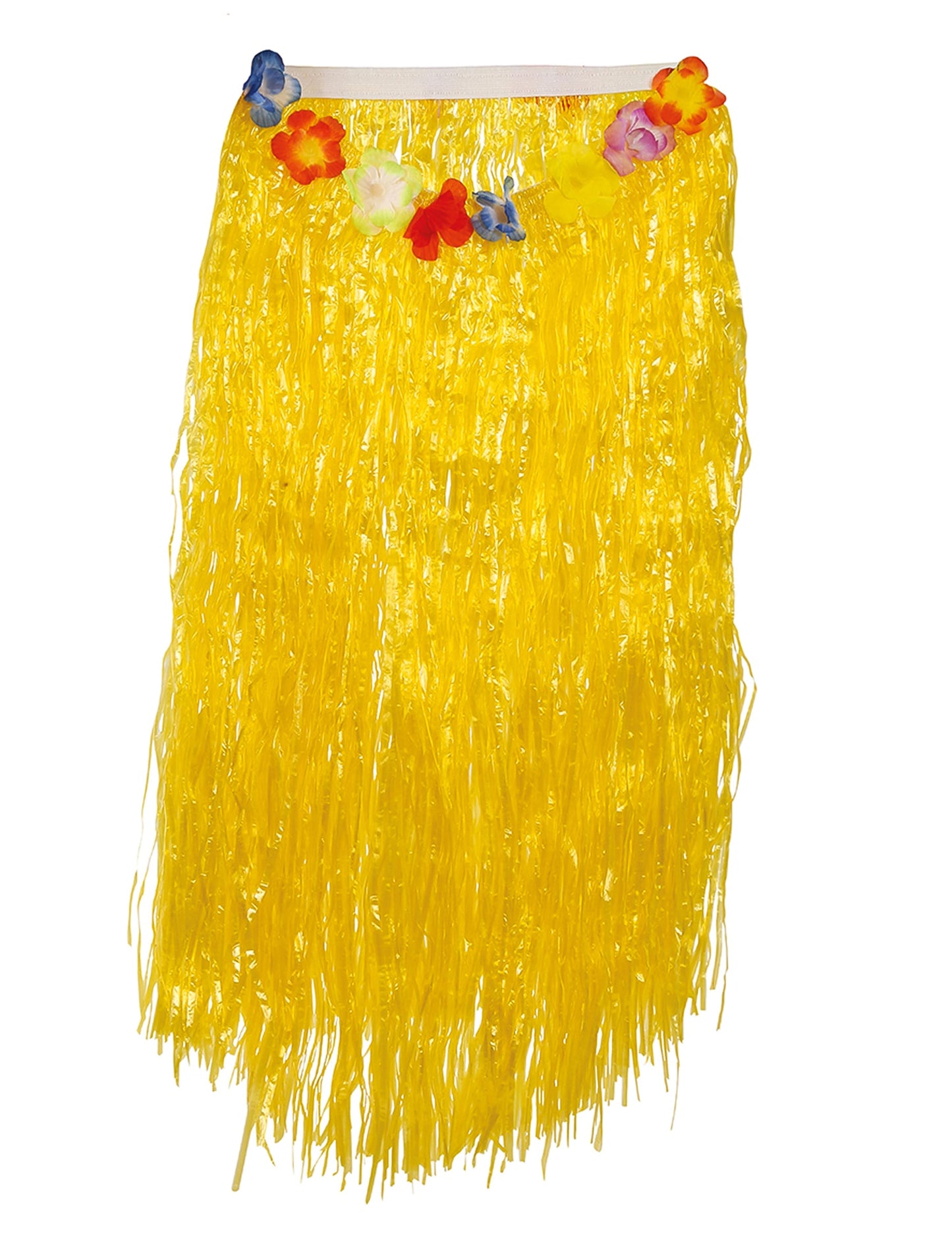 Jupe hawaïenne longue jaune adulte
