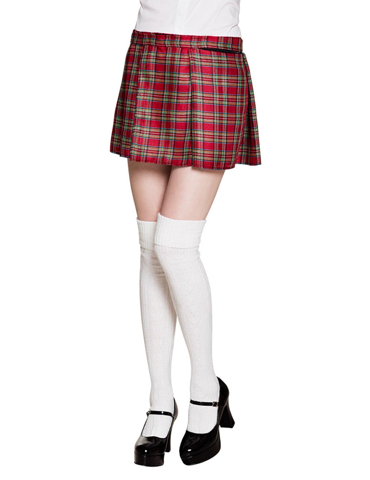 Crvena škotska suknja za žene 