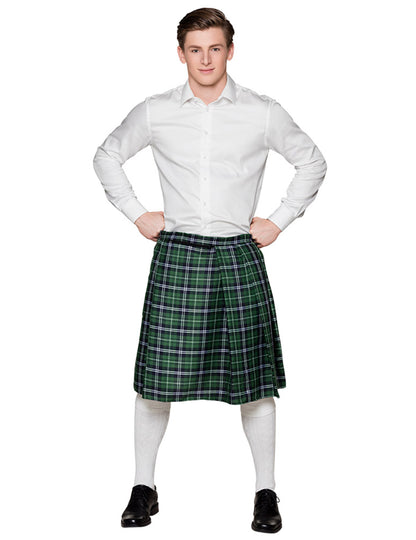 Zeleni škotski kilt čovjek