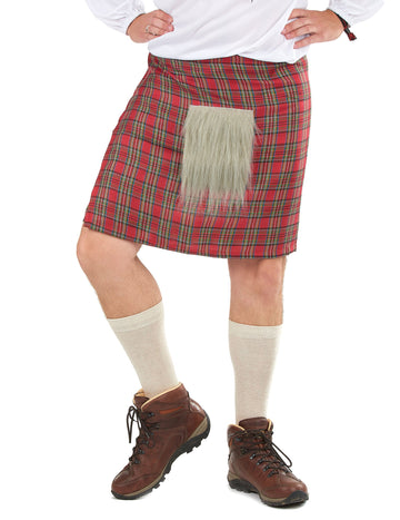 Škotski kilt s odraslim krznom