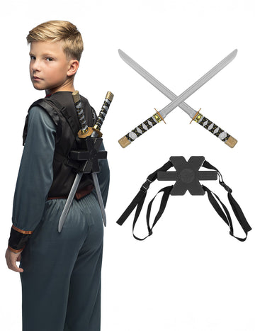 Komplet od 2 mača ninja s podrškom