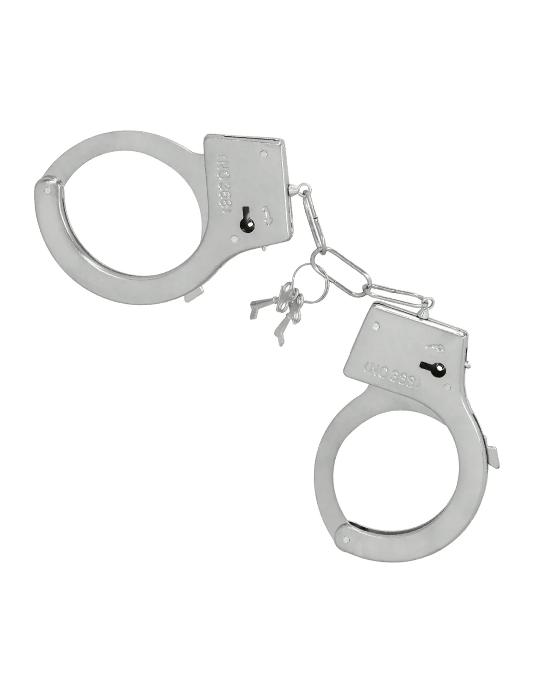 Menottes avec clés du kit 3 accessoires policier