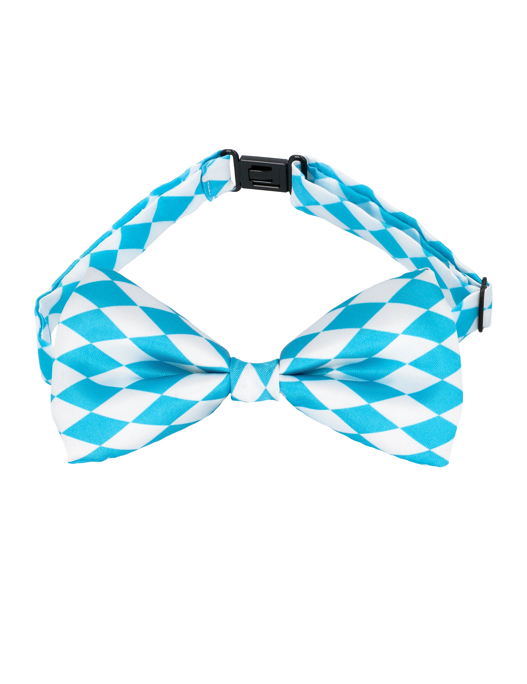 Nœud papillon à motifs losanges du Kit accessoires Bavarois fête de la bière pour adulte