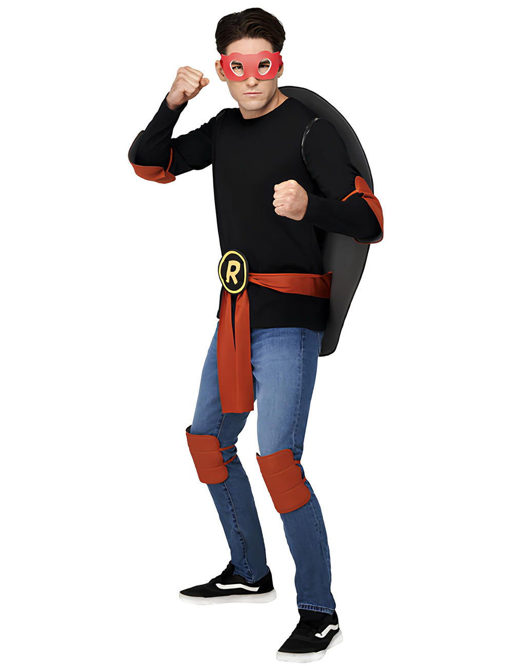 Détails de la version rouge Raphael du kit accessoires de déguisement Tortues Ninja pour adulte
