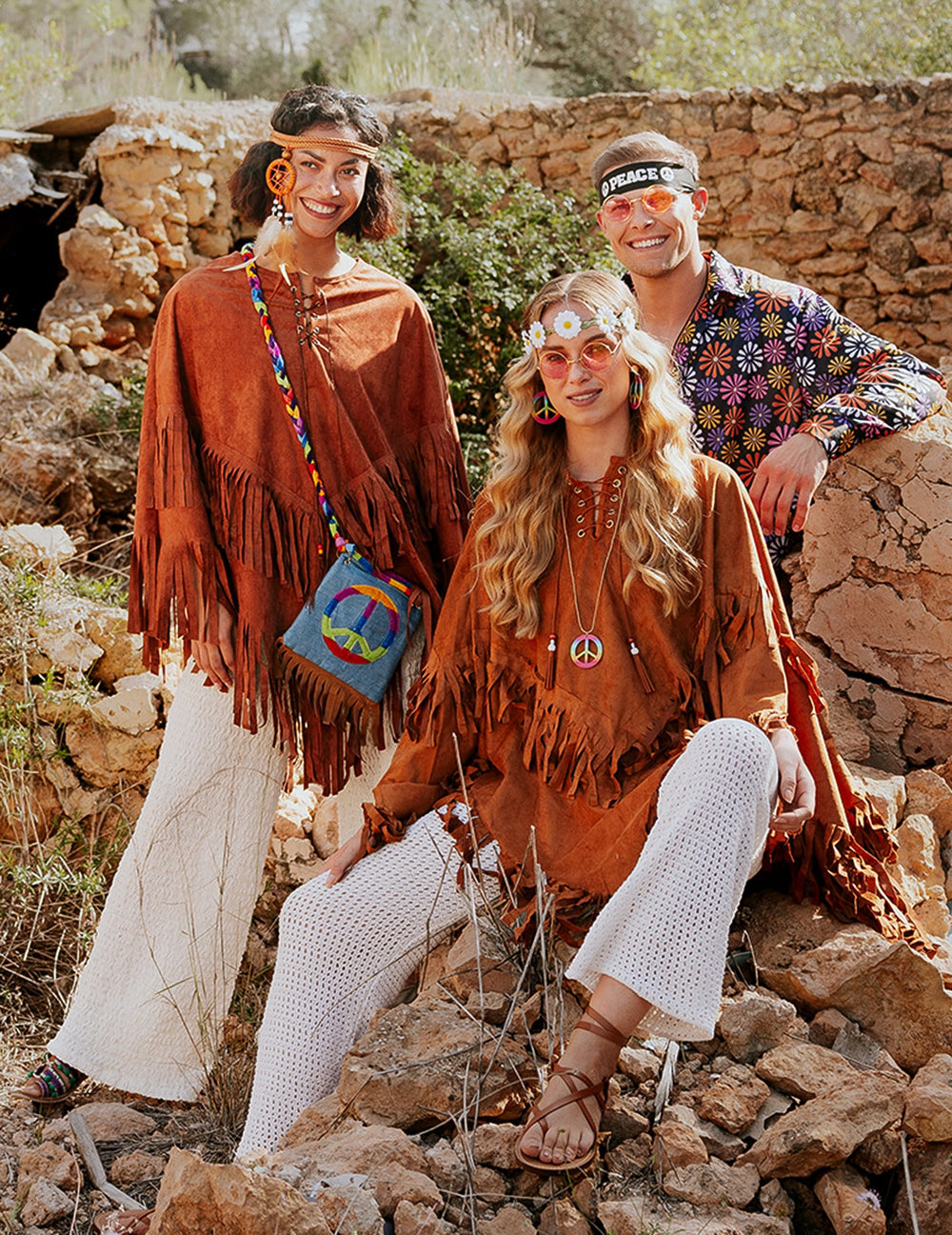 Mise en situation du kit accessoires hippie deluxe