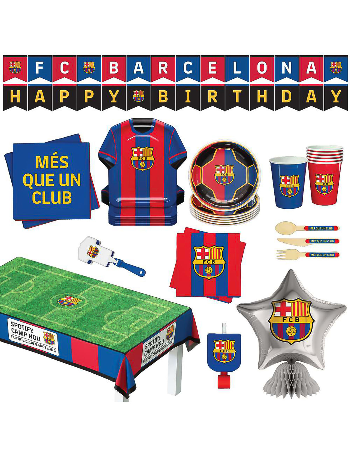 Rođendanski set FC Barcelona 75 dijelova
