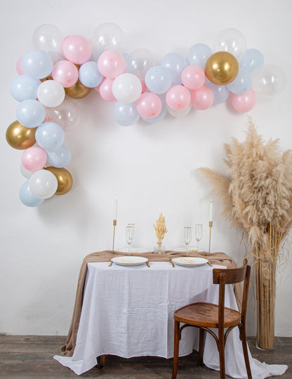 Komplet za otkrivanje spola od 58 balona u plavoj i ružičastoj boji