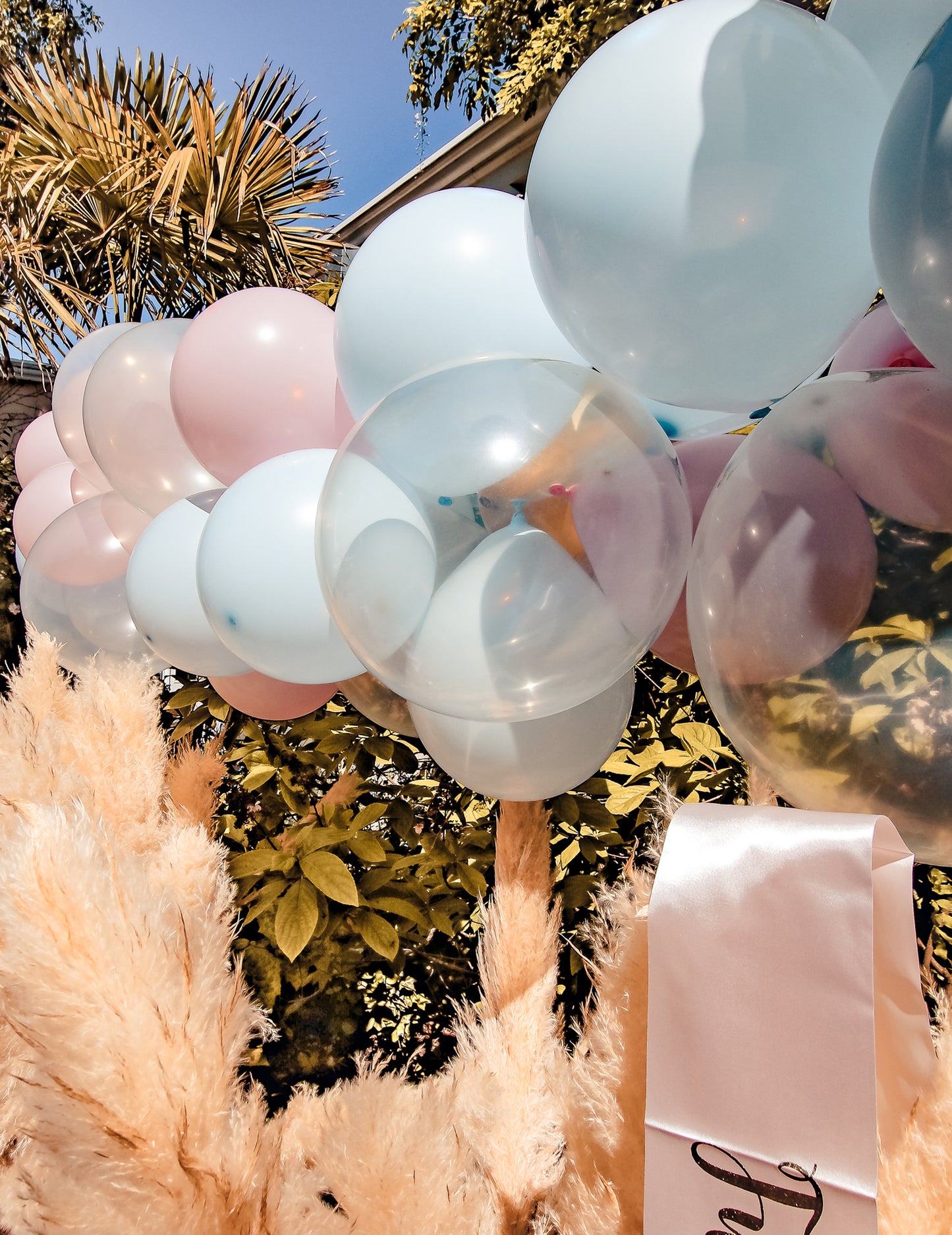 Komplet za otkrivanje spola od 58 balona u plavoj i ružičastoj boji