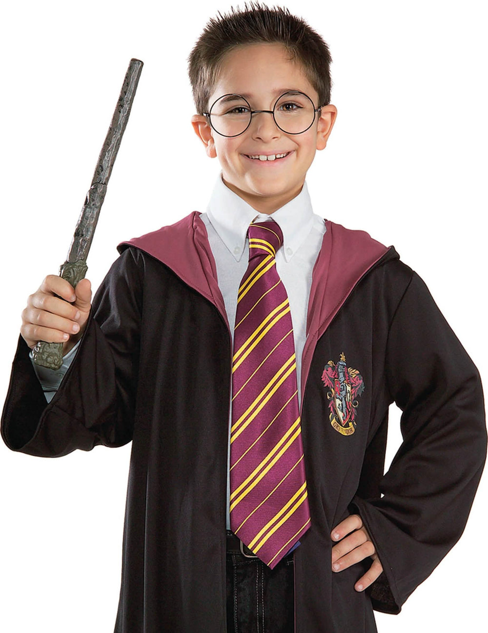 Kit čarobnog štapića i naočale Harry Potter za dijete naočale okrugle crne i smeđa štapić