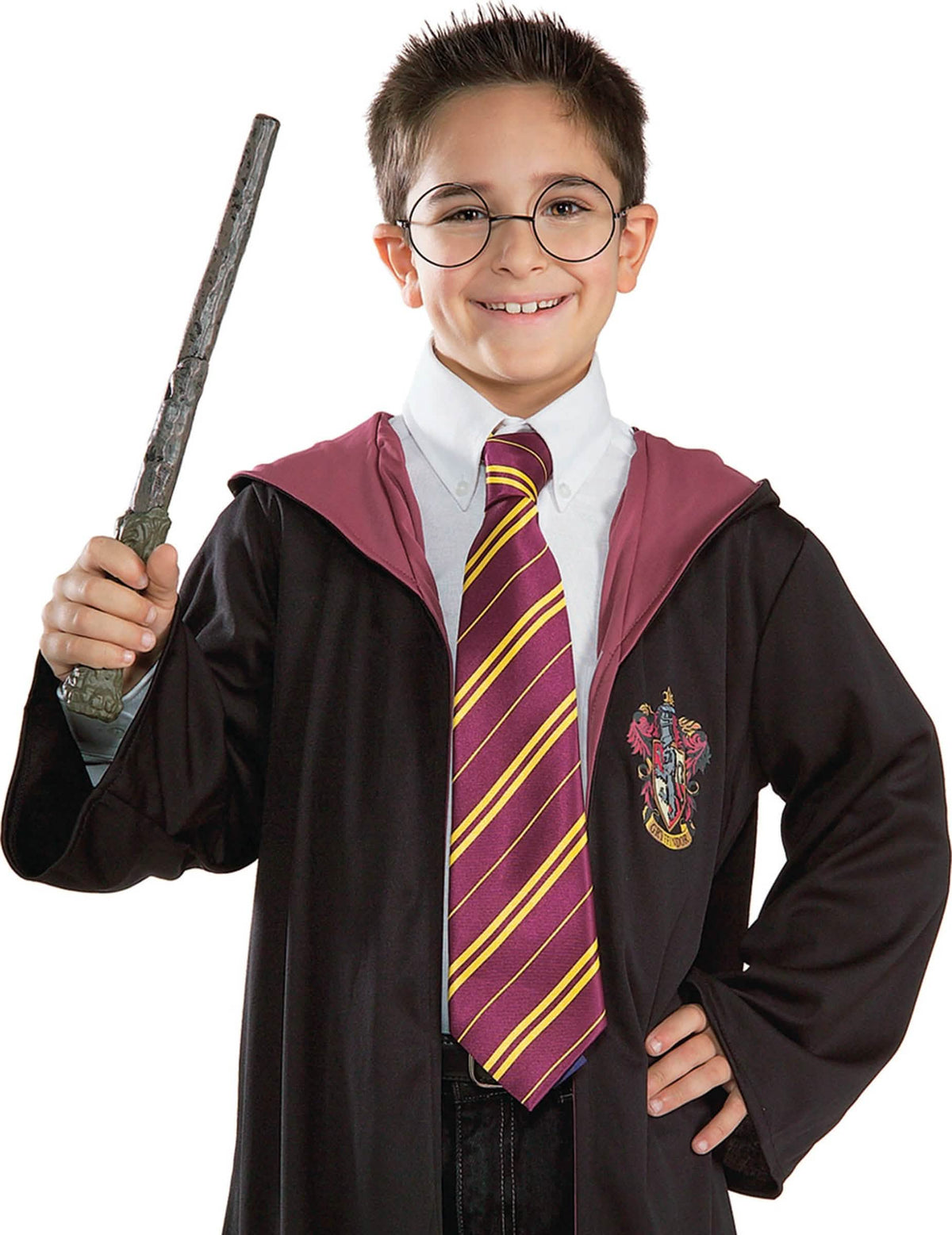 Kit čarobnog štapića i naočale Harry Potter za dijete naočale okrugle crne i smeđa štapić