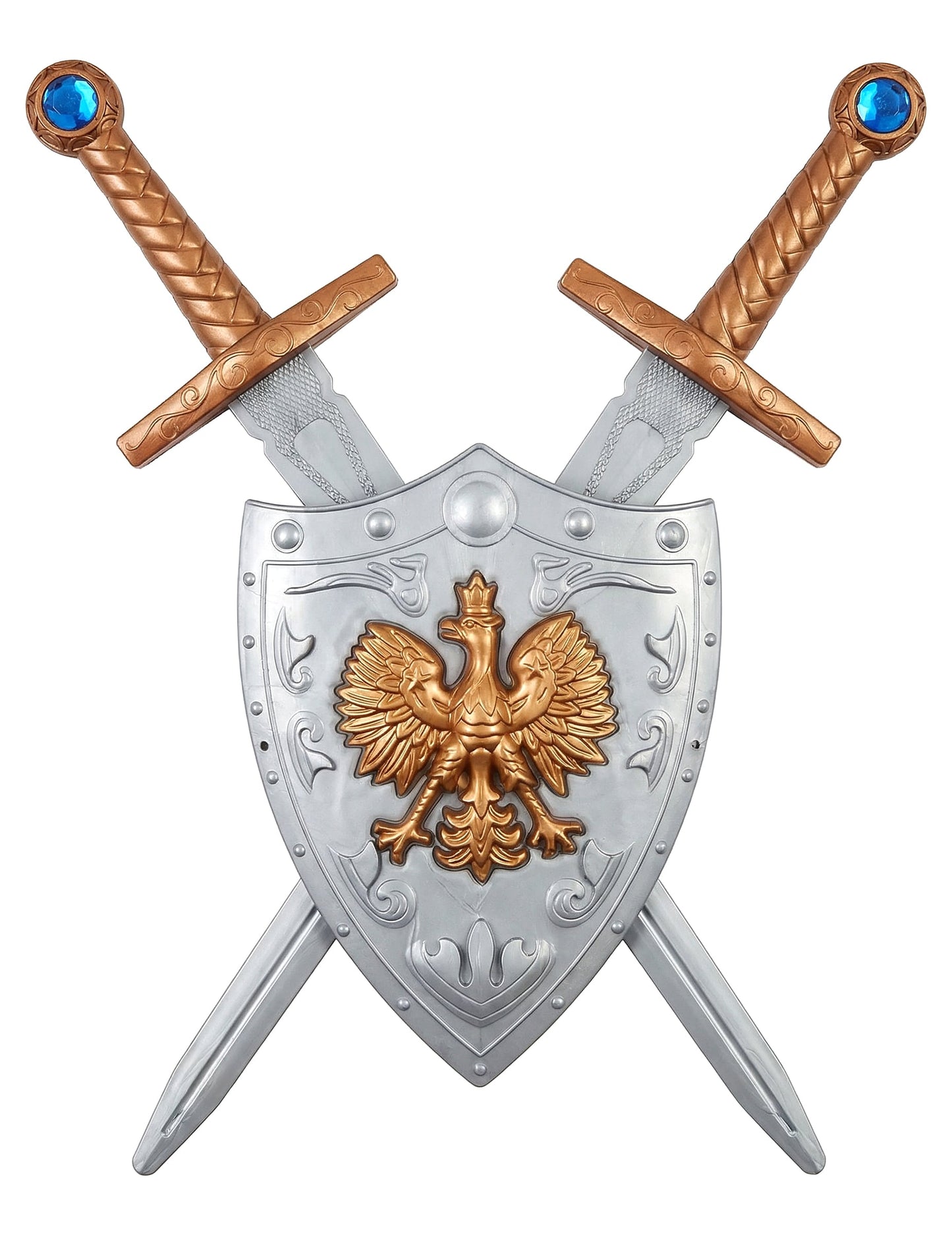 Shield komplet i 2 plastična mača za djecu