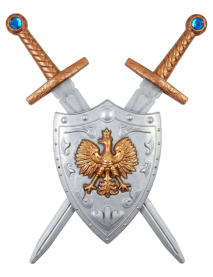 Shield komplet i 2 plastična mača za djecu