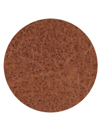 Gros plan sur la matière cuir marron du Kit bracelet à broder motif étoile