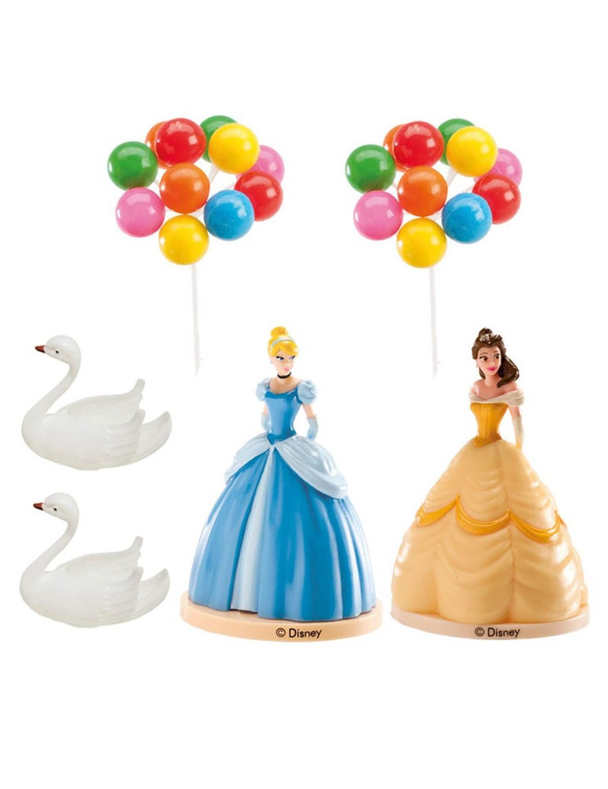 Kit cake toppers en plastique Disney višebojno s figuricama Pepeljuga bella i labudova