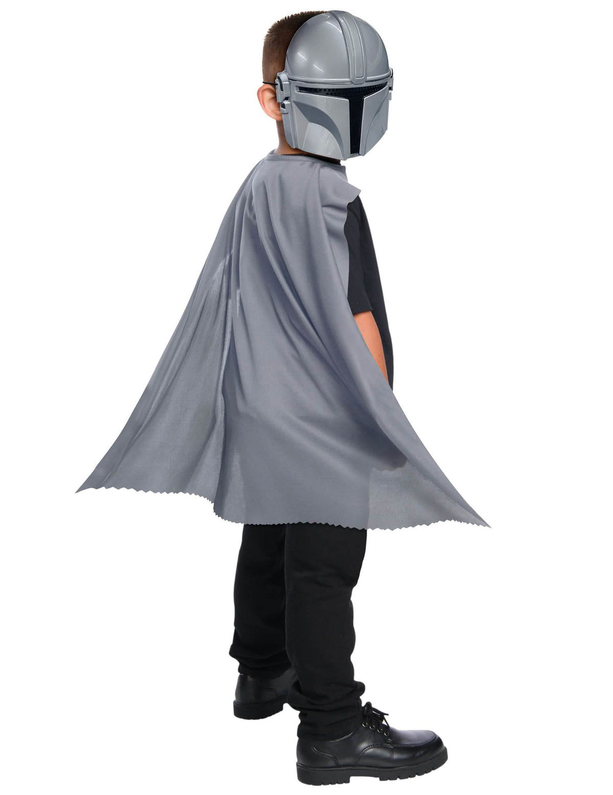 Kit s ogrtačem i maskom The Mandalorian za dijete siva