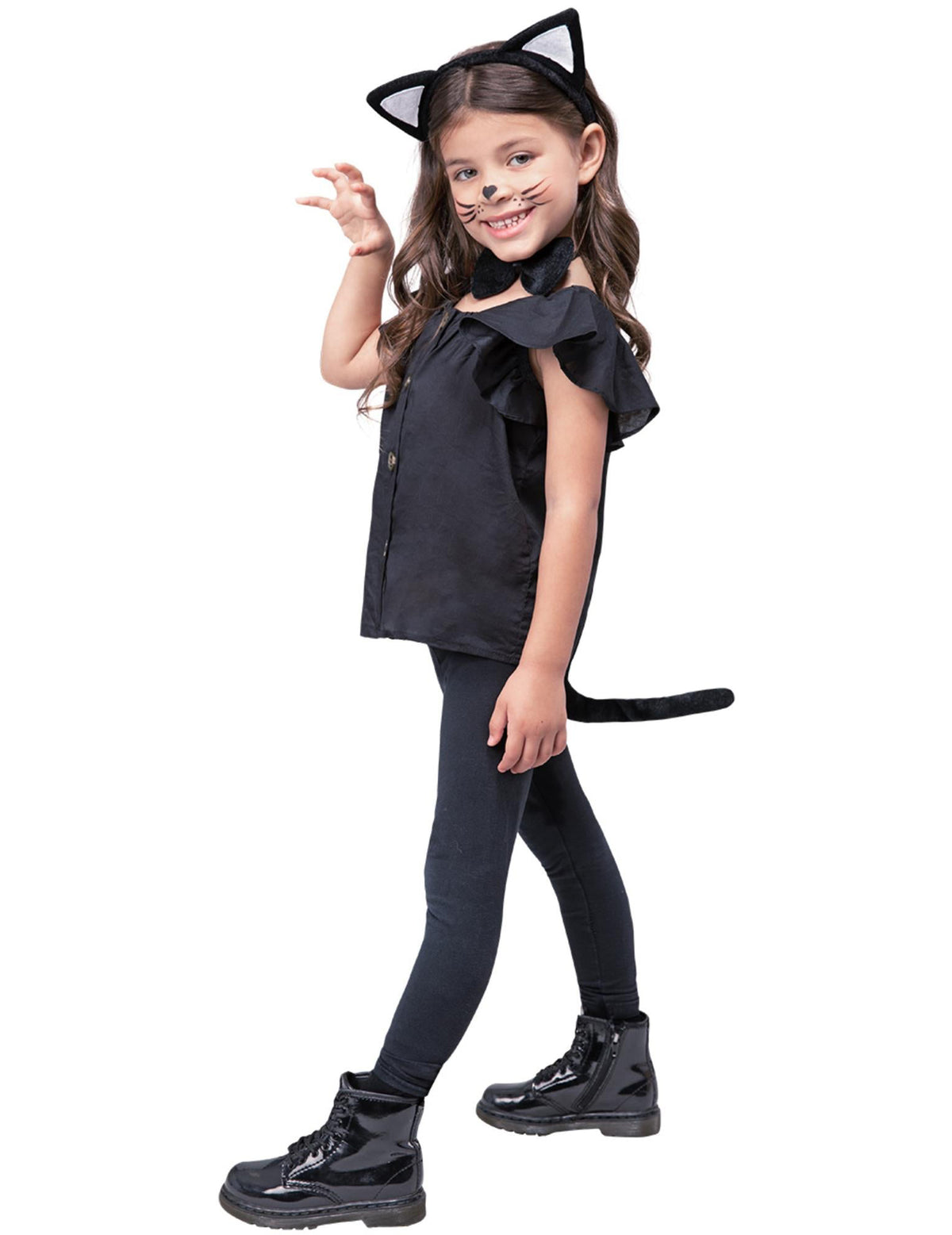 Vue de profil du kit de chat pour enfant