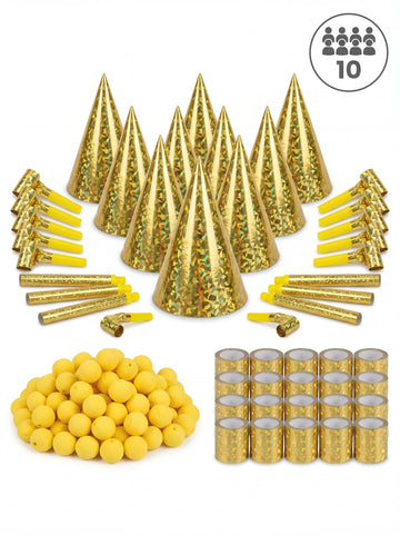 Zlatni kotilloni komplet 10 ljudi