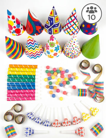 Višebojni kotilloni kit 10 ljudi