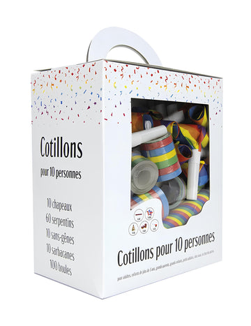 Višebojna zabava favorizira komplet za 10 ljudi