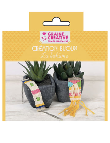 Komplet za izradu boemskog nakita 12,5 x 13 cm s razbojem