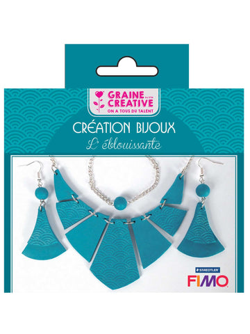 Komplet za izradu tirkiznog nakita 12,5 x 13 cm u polimernoj glini