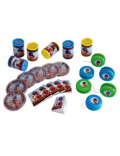 Kit de 24 cadeaux Ladybug pour enfant multicolore
