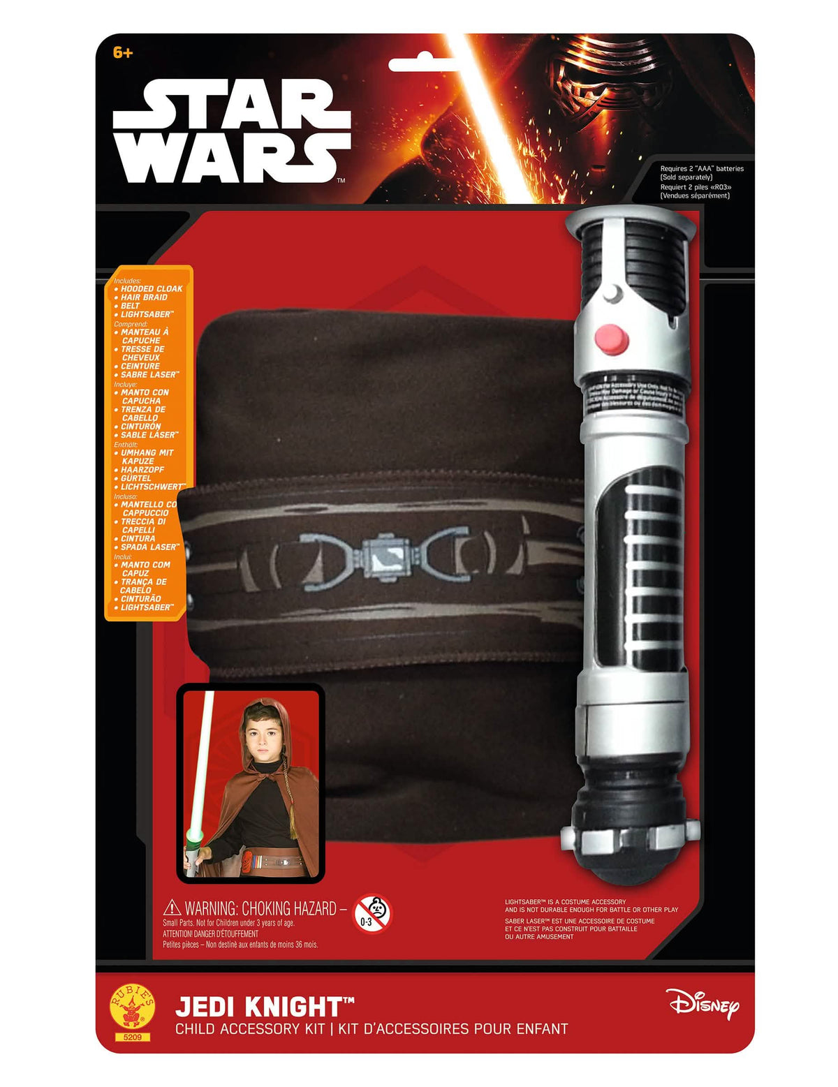 Pogled na ambalažu i dodake kompleta Jedi Star Wars™