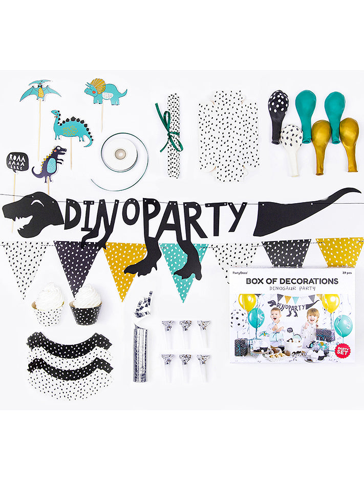 Kompletan set za rođendanske ukrase s dinosaurima od 39 dijelova