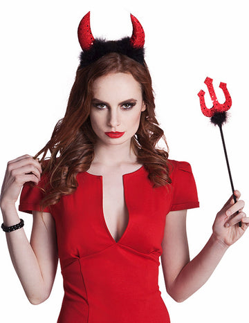 Halloween ženski đavolski komplet