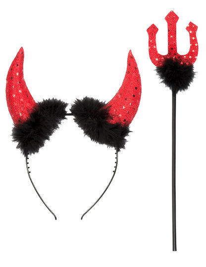 Halloween ženski đavolski komplet