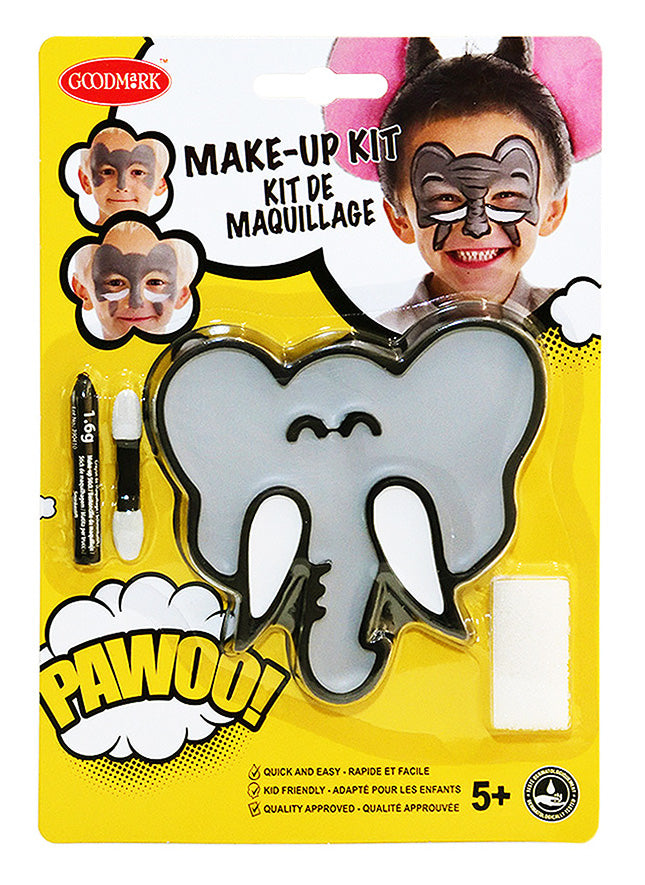 Set za dječje oslikavanje lica slon s kistom i spužvicom 