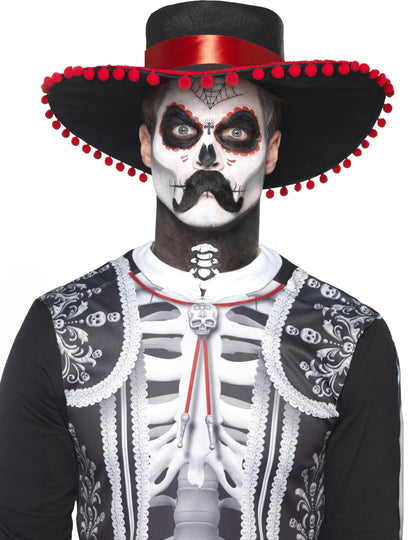Meksički kostur za šminkanje za odrasle dia de los muertos