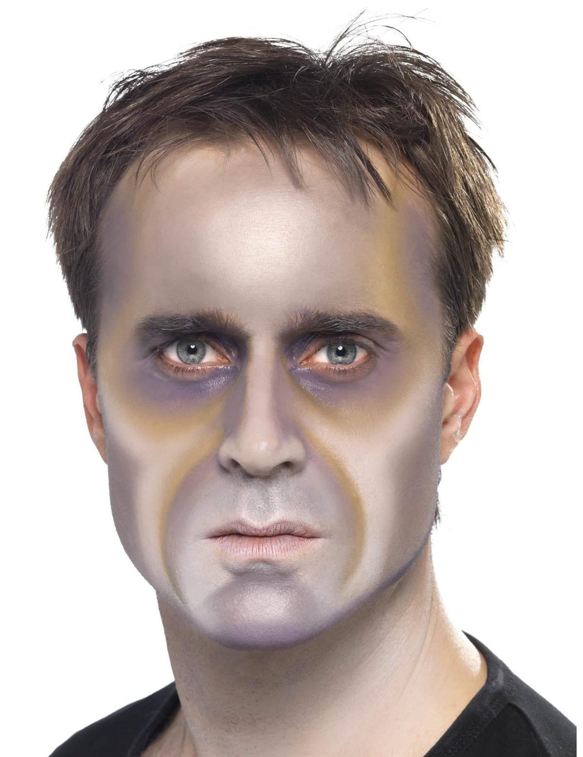 Rezultat primjene na licu kompleta šminka zombiji