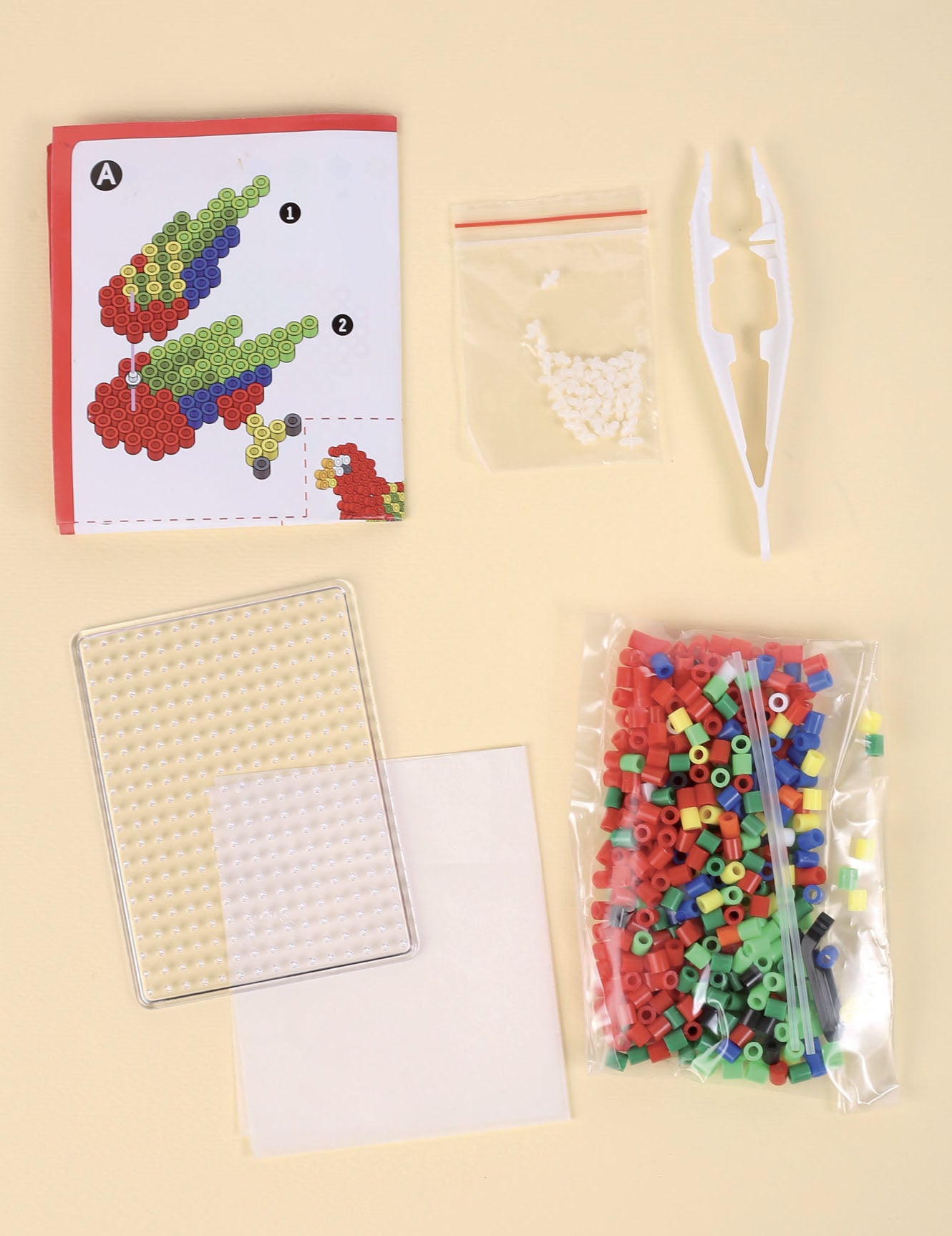 3D komplet za izradu papige s dodacima za izradu perli za glačanje