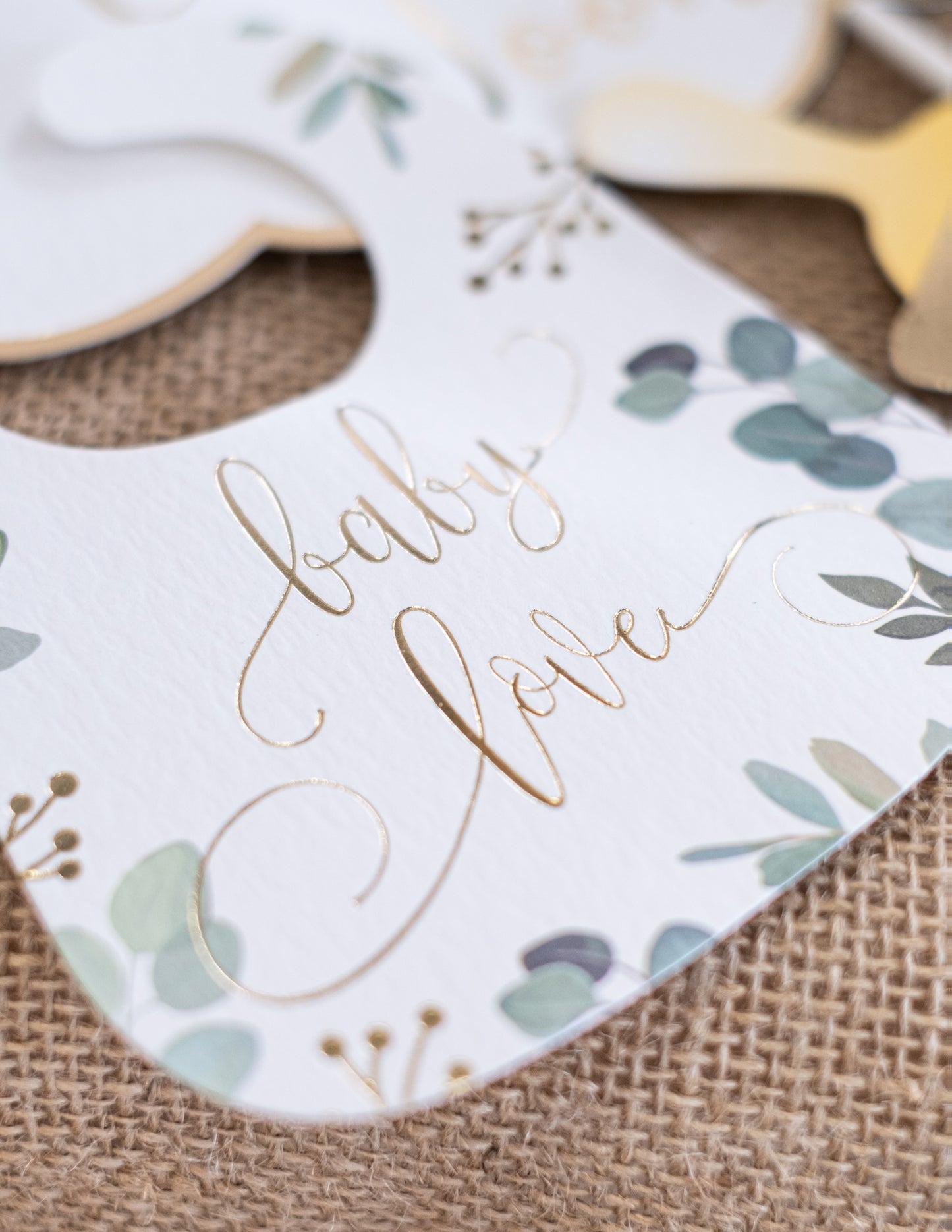 Photobooth komplet 11 pribor oh baby eucalyptus gill i zlato