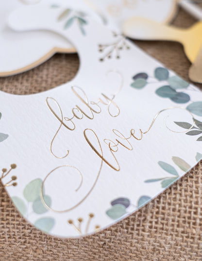 Photobooth komplet 11 pribor oh baby eucalyptus gill i zlato