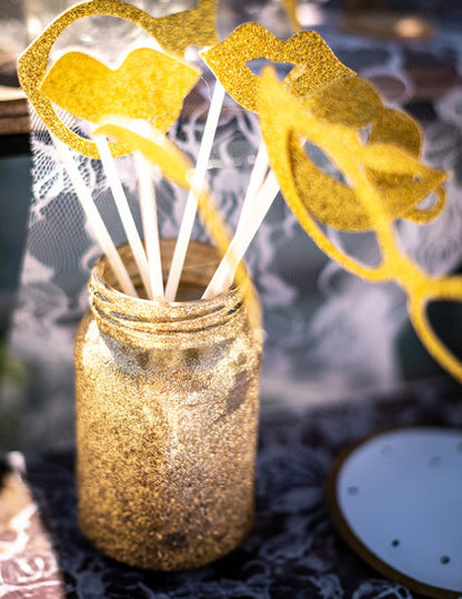 Zlatni komplet za fotobove sa sjajem