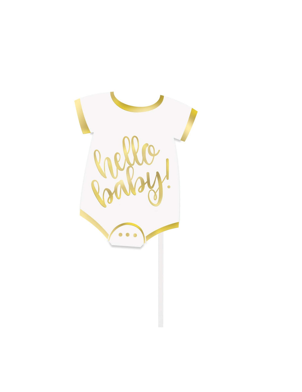 Bijeli i zlatna body dodatak iz photobooth kita hello baby