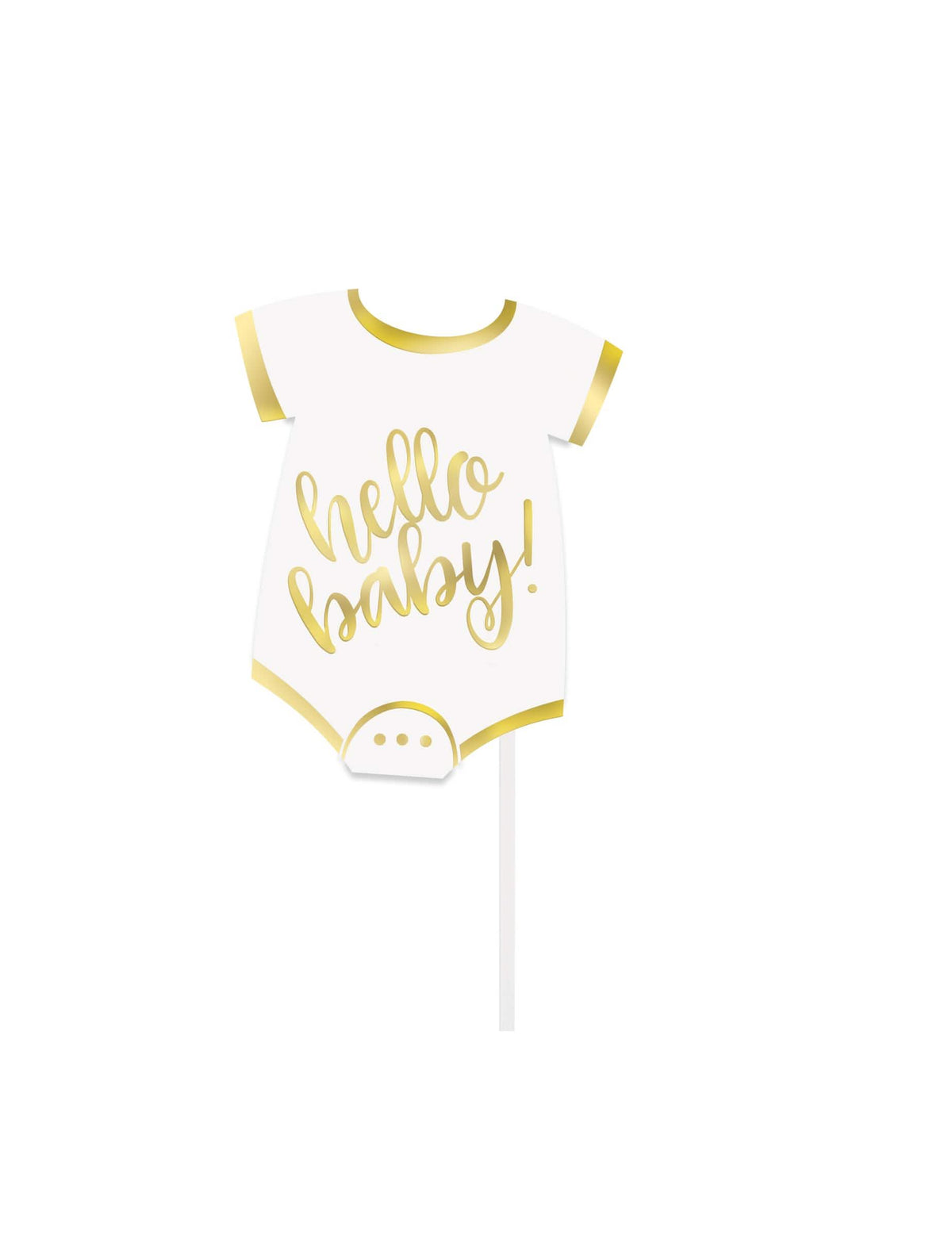 Bijeli i zlatna body dodatak iz photobooth kita hello baby