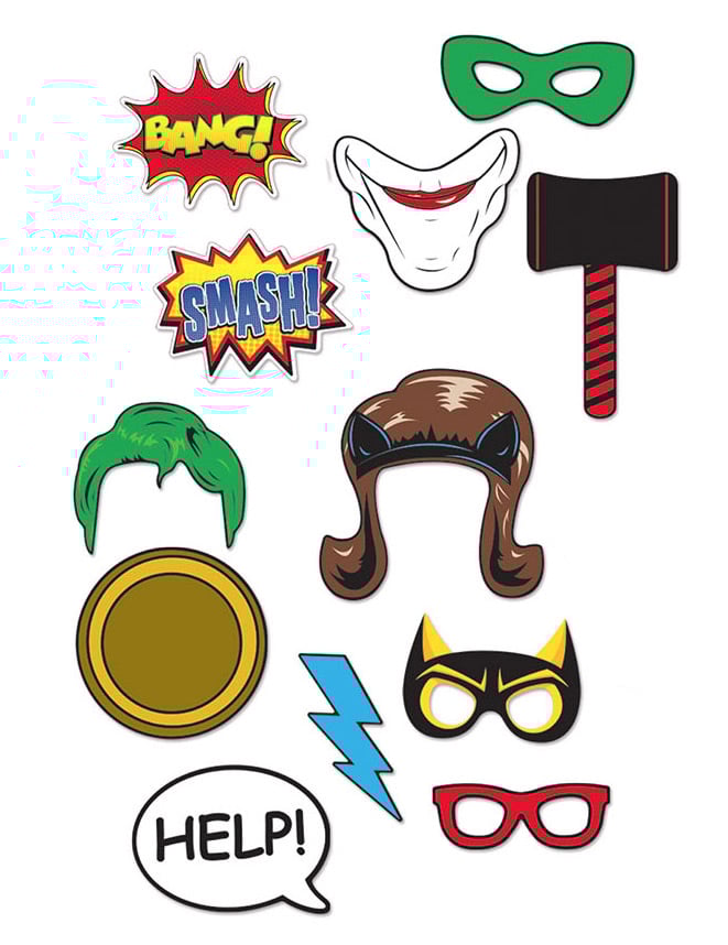 Superheroji komplet superheroja za 12 soba