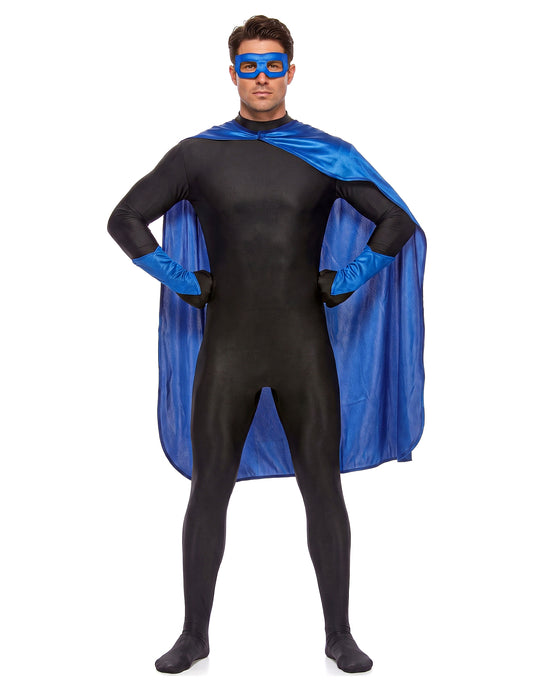 Odrasli plavi super heroj komplet