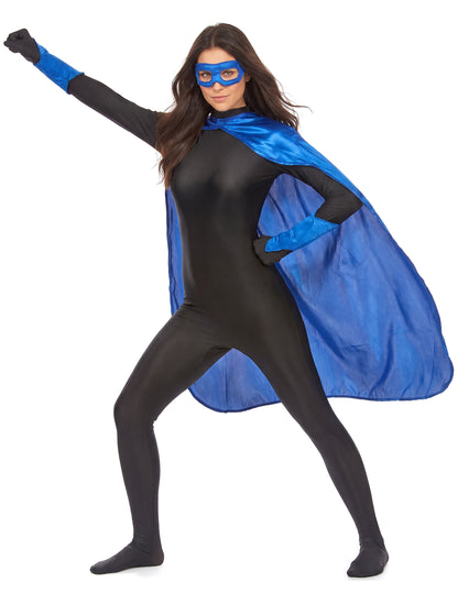 Odrasli plavi super heroj komplet