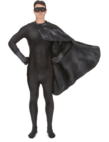 Crni komplet za superjunaka za odrasle 