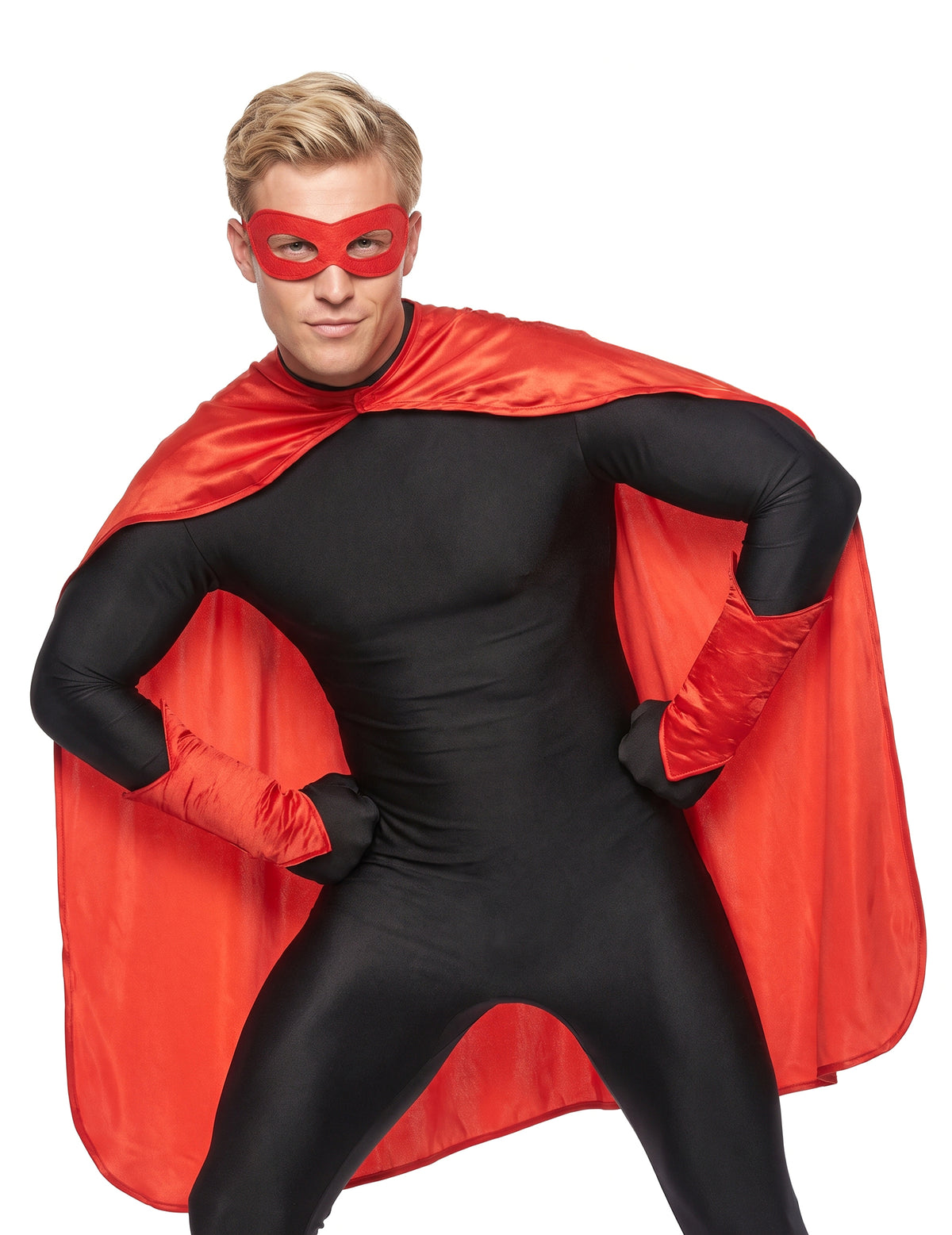 Odrasli Red Super Hero komplet