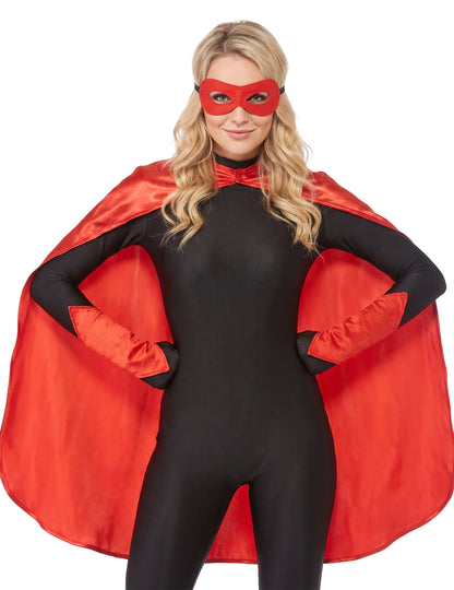 Odrasli Red Super Hero komplet