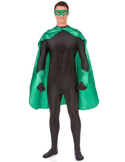 Odrasli zeleni super heroj komplet