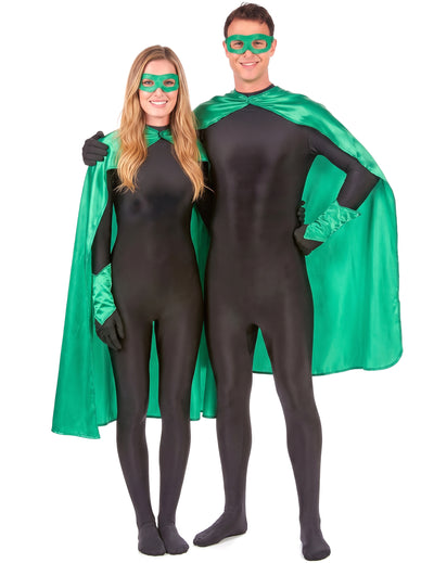 Odrasli zeleni super heroj komplet