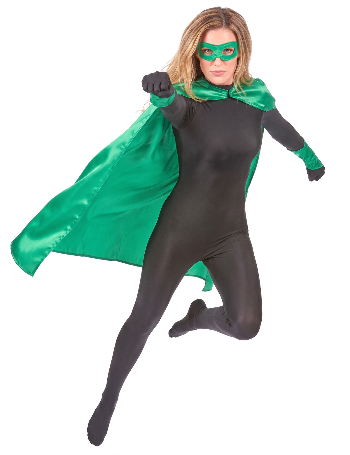 Odrasli zeleni super heroj komplet